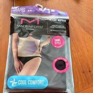New Maidenform Cool Comfort Waist Nipper Shaper Black 2XL